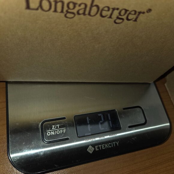 Longaberger Pottery Nature's Garland Small Square Bowl 31459 - Picture 6 of 7